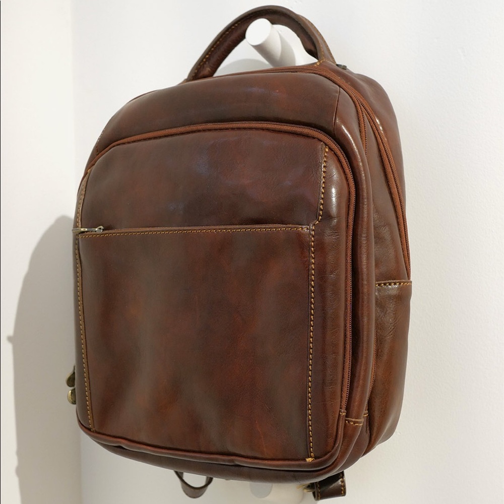 Genuine Italian Leather Backpack